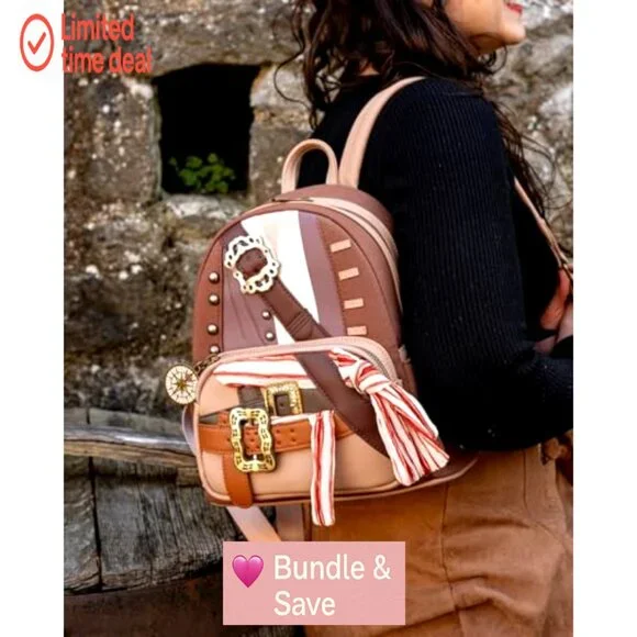 Double Strap Shoulder Bag with Zipper Pocket, Adjustable Straps